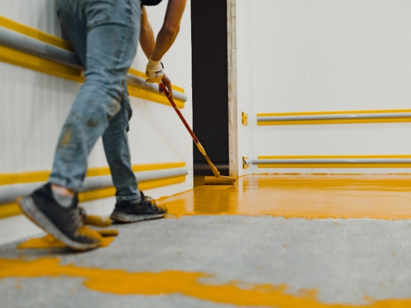 Office epoxy flooring