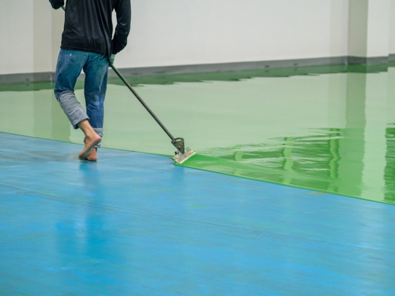 Retail epoxy flooring