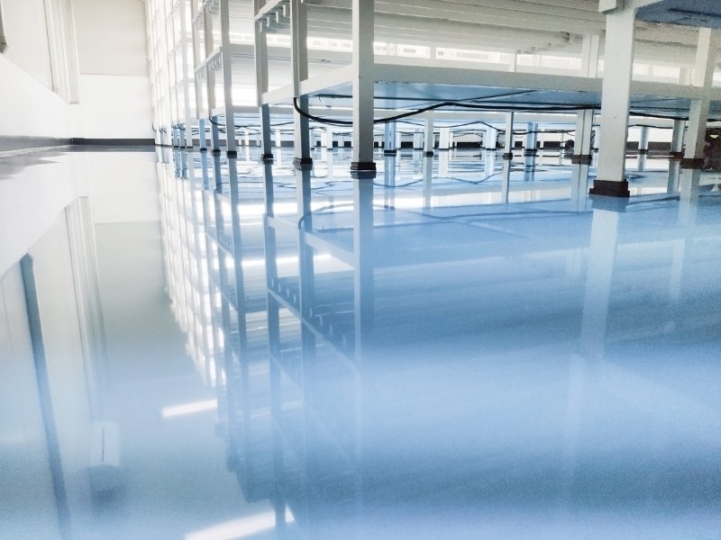 Warehouse epoxy flooring