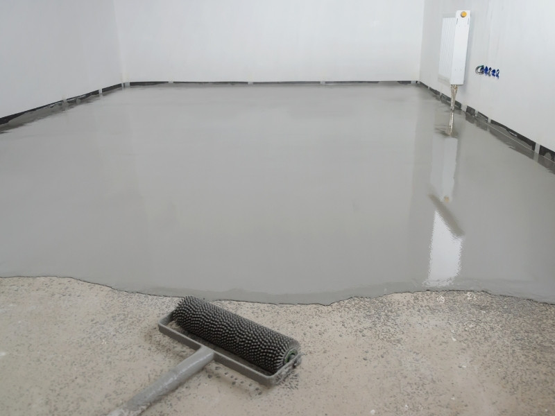 Basement epoxy flooring